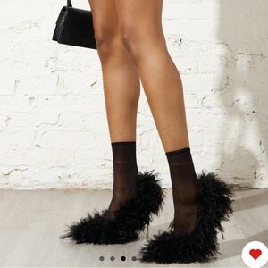 fuzzy heels